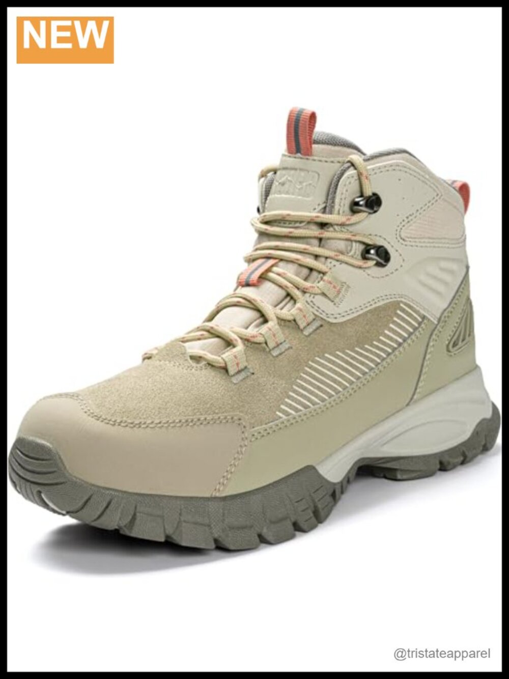 Women's Waterproof Hiking Boots Lace Up Ankle Support Non-Slip Outdoor Trail